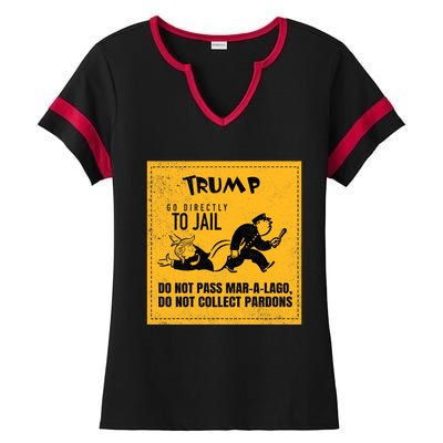 Funny Anti Trump Election Cleaner Vote Against Republicans Ladies Halftime Notch Neck Tee