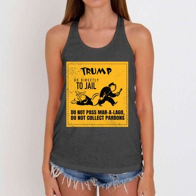 Funny Anti Trump Election Cleaner Vote Against Republicans Women's Knotted Racerback Tank