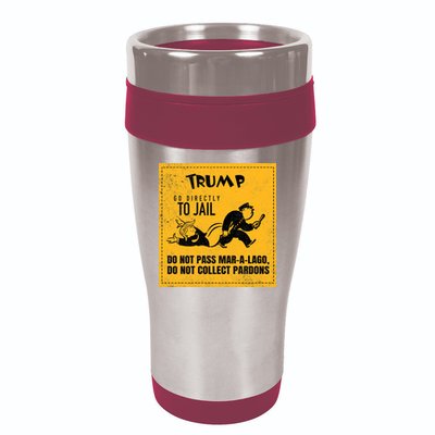 Funny Anti Trump Election Cleaner Vote Against Republicans 16oz Travel Tumbler