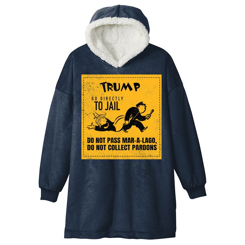 Funny Anti Trump Election Cleaner Vote Against Republicans Hooded Wearable Blanket