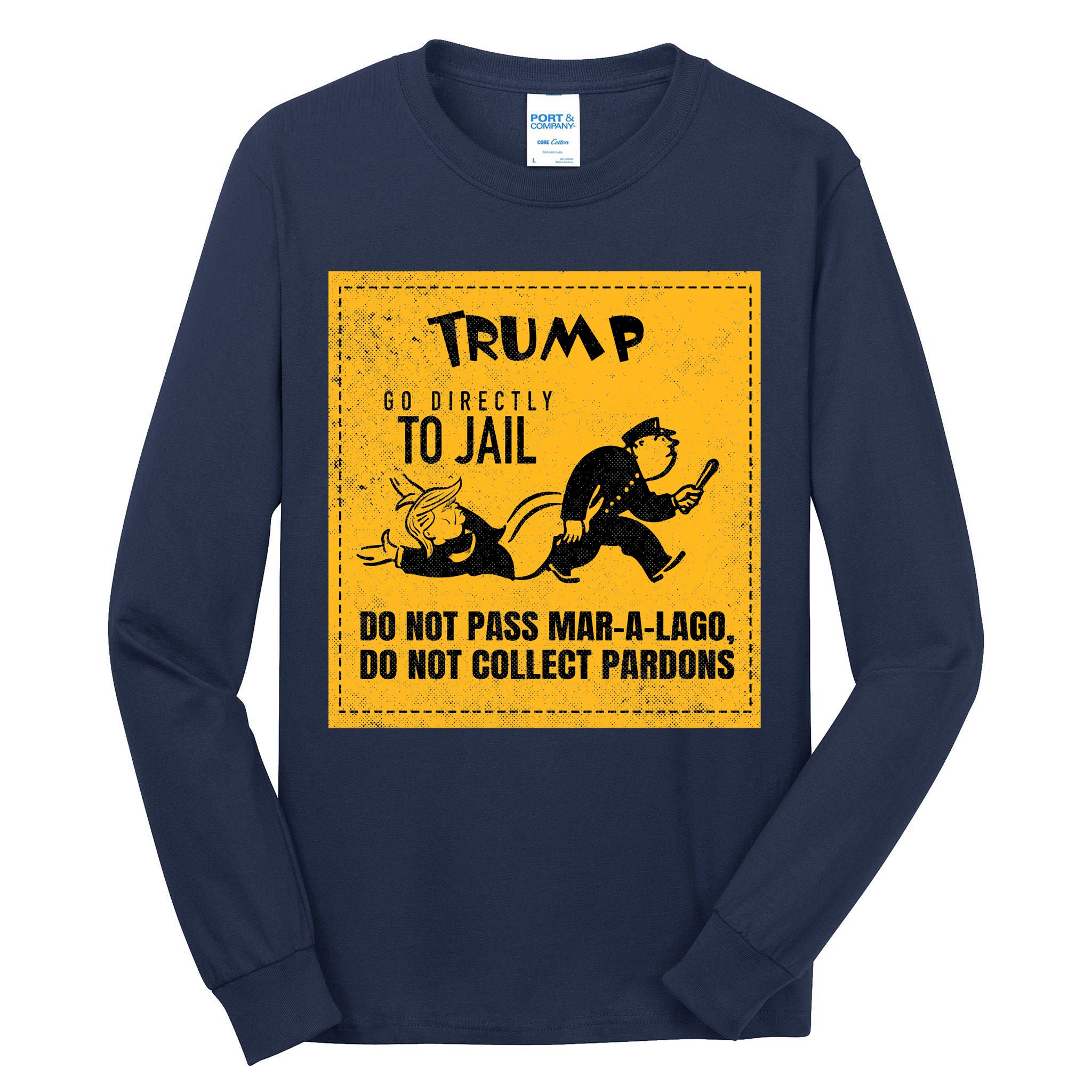 Funny Anti Trump Election Cleaner Vote Against Republicans Tall Long Sleeve T-Shirt