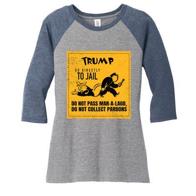 Funny Anti Trump Election Cleaner Vote Against Republicans Women's Tri-Blend 3/4-Sleeve Raglan Shirt