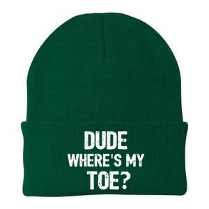 Funny Ampu Toe Prosthetic Leg Joke Gift Knit Cap Winter Beanie