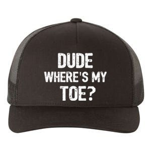 Funny Ampu Toe Prosthetic Leg Joke Gift Yupoong Adult 5-Panel Trucker Hat