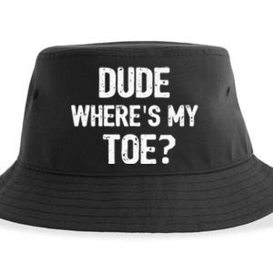 Funny Ampu Toe Prosthetic Leg Joke Gift Sustainable Bucket Hat