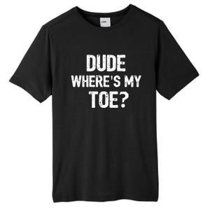 Funny Ampu Toe Prosthetic Leg Joke Gift Tall Fusion ChromaSoft Performance T-Shirt