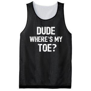 Funny Ampu Toe Prosthetic Leg Joke Gift Mesh Reversible Basketball Jersey Tank