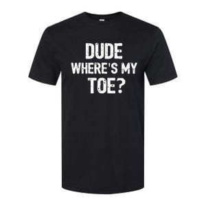 Funny Ampu Toe Prosthetic Leg Joke Gift Softstyle CVC T-Shirt