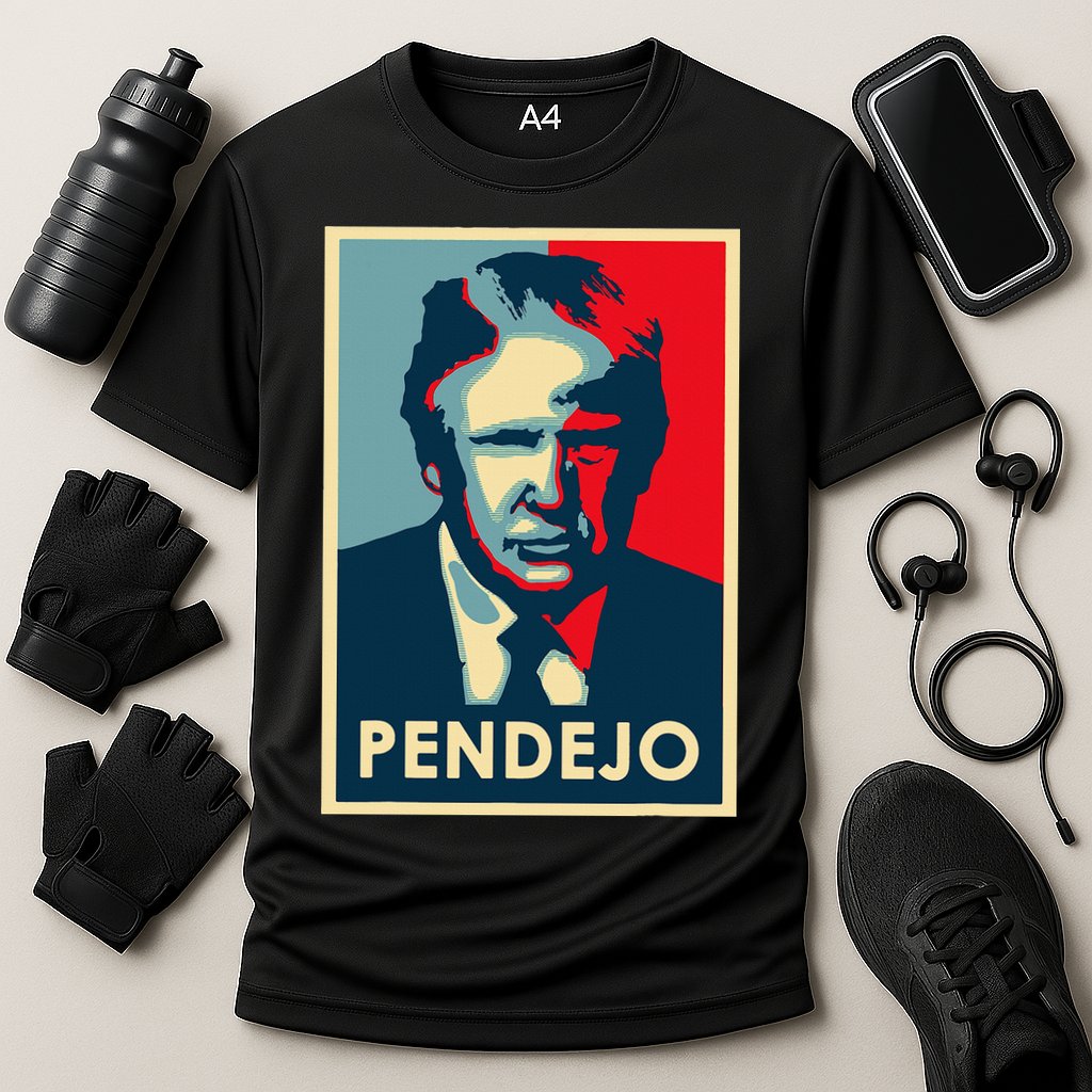 Funny Anti Trump Pendejo Political Cooling Performance Crew T-Shirt