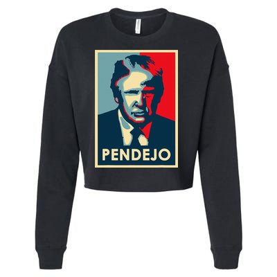 Funny Anti Trump Pendejo Political Cropped Pullover Crew