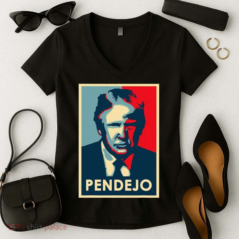 Funny Anti Trump Pendejo Political Women's V-Neck T-Shirt