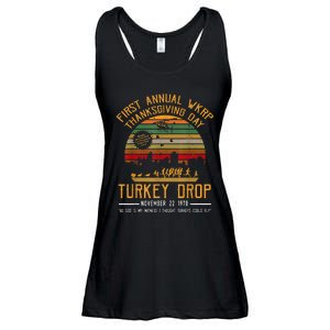 First Annual Thanksgiving Day Turkey Drop 22nd November Retr Ladies Essential Flowy Tank