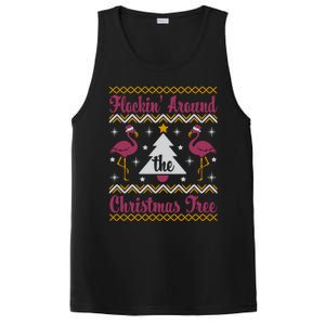 Flockin Around The Christmas Tree Flamingo Christmas PosiCharge Competitor Tank