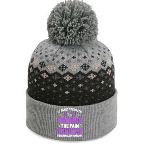 Fibromyalgia Awareness Tolerate The Pain Everyday Disease Gift The Baniff Cuffed Pom Beanie