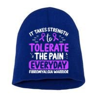 Fibromyalgia Awareness Tolerate The Pain Everyday Disease Gift Short Acrylic Beanie