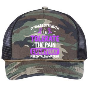 Fibromyalgia Awareness Tolerate The Pain Everyday Disease Gift Retro Rope Trucker Hat Cap