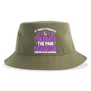 Fibromyalgia Awareness Tolerate The Pain Everyday Disease Gift Sustainable Bucket Hat