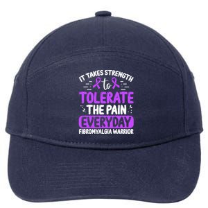 Fibromyalgia Awareness Tolerate The Pain Everyday Disease Gift 7-Panel Snapback Hat