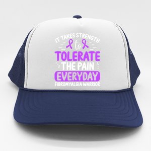 Fibromyalgia Awareness Tolerate The Pain Everyday Disease Gift Trucker Hat