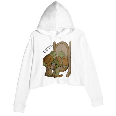 Frog And Toad Vintage Classic Book Crop Fleece Hoodie