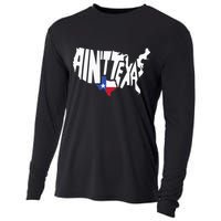 Funny Aint Texas USA Map Proud Texan Cooling Performance Long Sleeve Crew