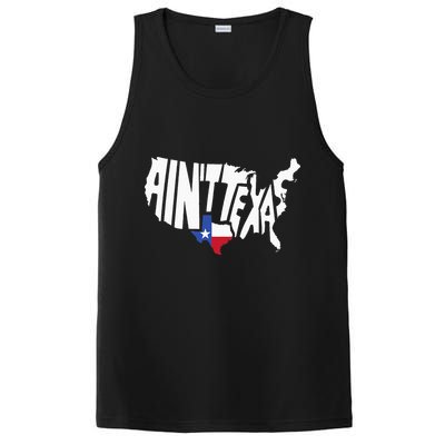 Funny Aint Texas USA Map Proud Texan PosiCharge Competitor Tank