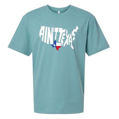 Funny Aint Texas USA Map Proud Texan Sueded Cloud Jersey T-Shirt