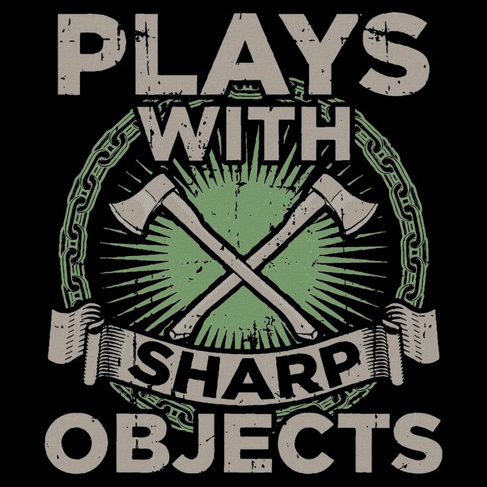 Funny Axe Throwing Plays With Sharp Objects Ax Gift Mousepad