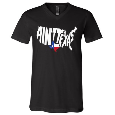 Funny Aint Texas Usa Map Proud Texan V-Neck T-Shirt