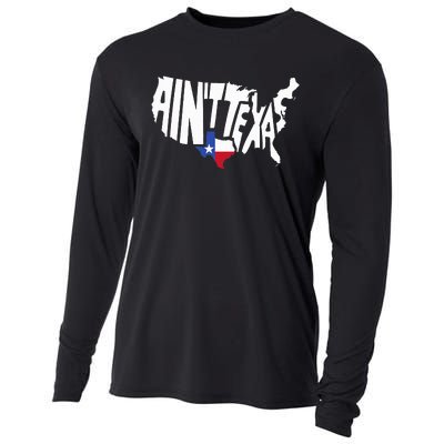 Funny Aint Texas Usa Map Proud Texan Cooling Performance Long Sleeve Crew