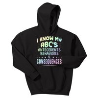 Funny ABA Therapist - I Know My ABC'S Kids Hoodie