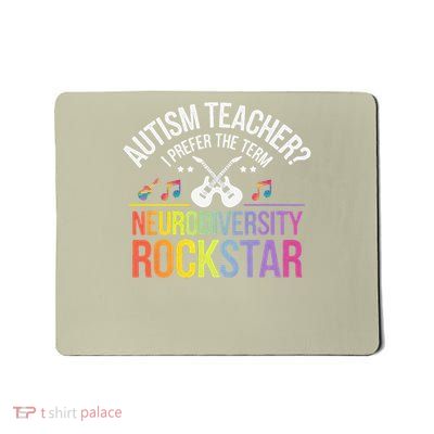 Funny AUTISM TEACHER Rocks NEURODIVERSITY ROCKSTAR Spectrum Mousepad
