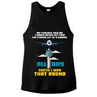 Funny Air Traffic Controller Saying ATC Flight Control Ladies PosiCharge Tri-Blend Wicking Tank