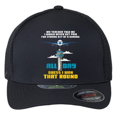 Funny Air Traffic Controller Saying ATC Flight Control Flexfit Unipanel Trucker Cap