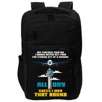 Funny Air Traffic Controller Saying ATC Flight Control Impact Tech Backpack