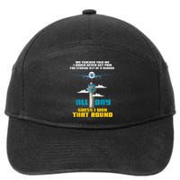 Funny Air Traffic Controller Saying ATC Flight Control 7-Panel Snapback Hat