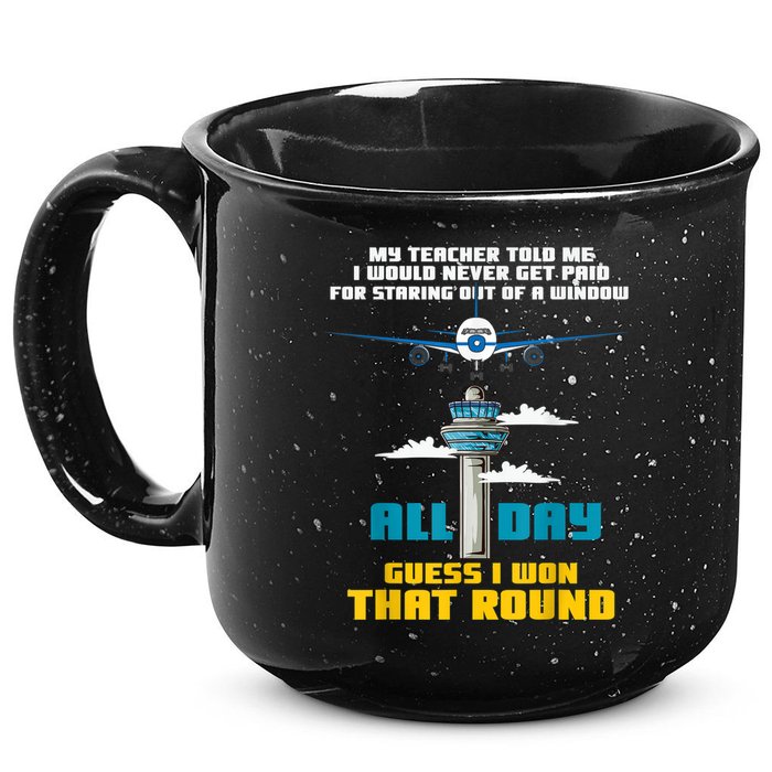 Funny Air Traffic Controller Saying ATC Flight Control 15oz Campfire Ceramic Mug