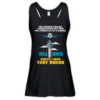 Funny Air Traffic Controller Saying ATC Flight Control Ladies Essential Flowy Tank