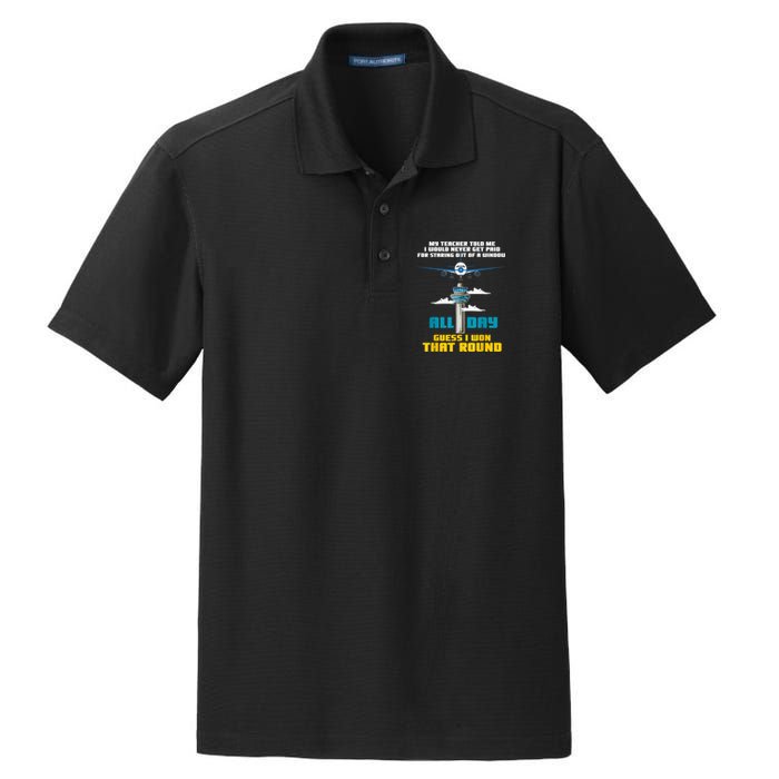 Funny Air Traffic Controller Saying ATC Flight Control Dry Zone Grid Polo