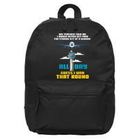 Funny Air Traffic Controller Saying ATC Flight Control 16 in Basic Backpack