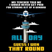 Funny Air Traffic Controller Saying ATC Flight Control 16 in Basic Backpack