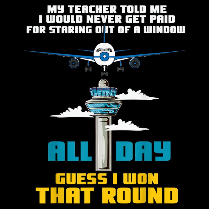 Funny Air Traffic Controller Saying ATC Flight Control 16 in Basic Backpack