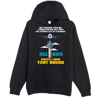 Funny Air Traffic Controller Saying ATC Flight Control Premium Pullover Hoodie