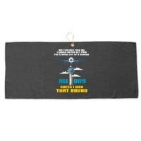 Funny Air Traffic Controller Saying ATC Flight Control Large Microfiber Waffle Golf Towel