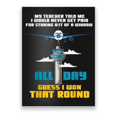 Funny Air Traffic Controller Saying ATC Flight Control Poster