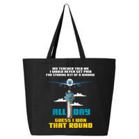 Funny Air Traffic Controller Saying ATC Flight Control 25L Jumbo Tote