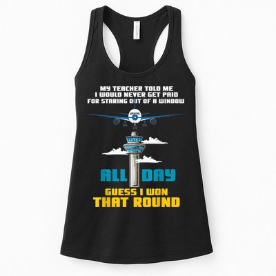 Funny Air Traffic Controller Saying ATC Flight Control Womens Tank Top