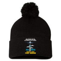 Funny Air Traffic Controller Saying ATC Flight Control Pom Pom 12in Knit Beanie