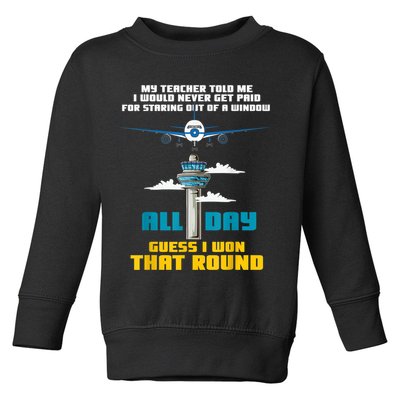 Funny Air Traffic Controller Saying ATC Flight Control Toddler Sweatshirt