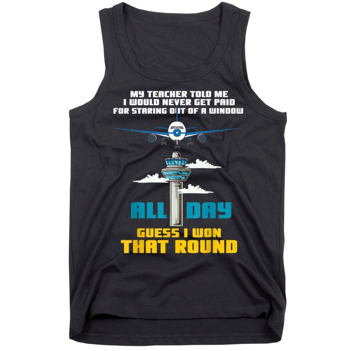 Funny Air Traffic Controller Saying ATC Flight Control Tank Top